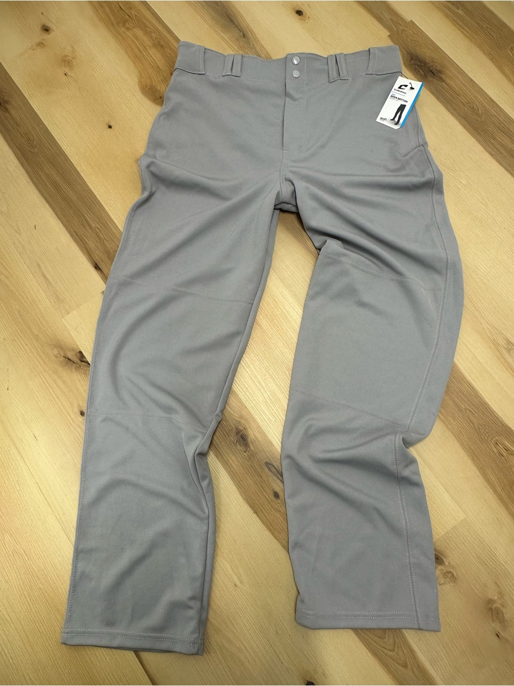 CHAMPRO MVP Open Bottom Baseball Pants Gray Men's Adult L NWT